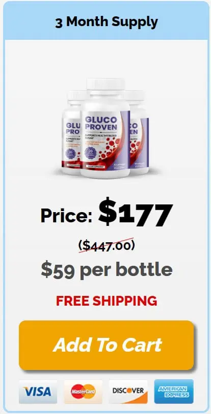 Buy GlucoProven 3 Bottles Price