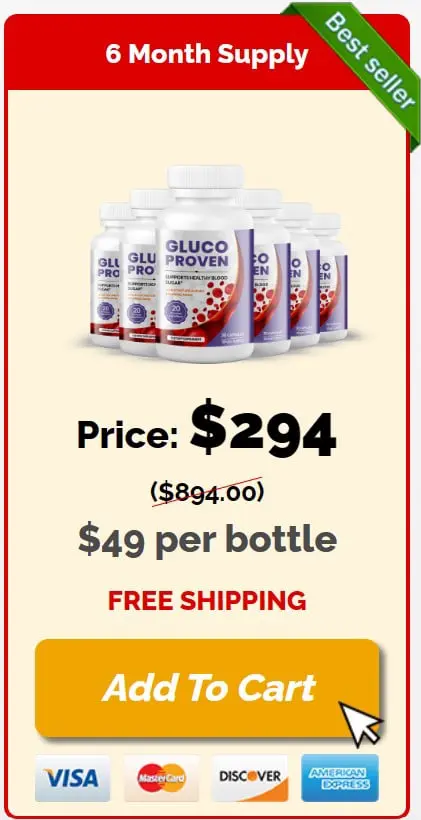 Buy GlucoProven 6 Bottles Price